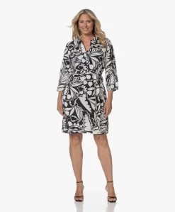 Kyra Jane Print Crêpe Jurk - Donker Navy -JAMES PERSE WINKEL 230725 2b953e52 48e7 428f b3d3 9458ccf908bf