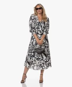 Kyra Juul Print Crêpe Midi Rok - Donker Navy -JAMES PERSE WINKEL 230725 7869b3cb 510b 4c8e ab6c f737292ca90d