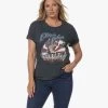 Daydreamer Elton John Rocket Man Boyfriend T-Shirt - Vintage Black