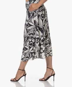 Kyra Juul Print Crêpe Midi Rok - Donker Navy -JAMES PERSE WINKEL 230725 fd12d595 1d1b 40b4 ae7e 94eab03c006d