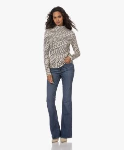 No Man'S Land Viscose Colshirt Met Streepdessin - Champagne -JAMES PERSE WINKEL 230727 2654dd0c 6c29 4fdb 9a55 ac35a13d438b