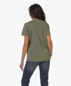 Denham Ramona Katoenen V-Hals T-Shirt - Four Leaf Clover -JAMES PERSE WINKEL 230727 5d61bb7f 073c 4492 a664 b1fe260d827b