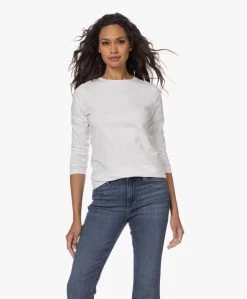 No Man'S Land Katoenen R-Hals Longsleeve - Wit -JAMES PERSE WINKEL 230727 73791f27 3cca 4df6 96d1 e44a4d8c88f4