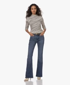 No Man'S Land Viscose Colshirt Met Streepdessin - Champagne -JAMES PERSE WINKEL 230727 871de16d 6deb 4d92 a3e6 5da7b19afc9f