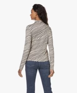 No Man'S Land Viscose Colshirt Met Streepdessin - Champagne -JAMES PERSE WINKEL 230727 8f676bc1 0152 42ee 995a 4f4877a0853a