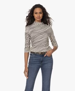 No Man'S Land Viscose Colshirt Met Streepdessin - Champagne -JAMES PERSE WINKEL 230727 b61ba7c7 c84d 4318 8df6 dd09ad55d391