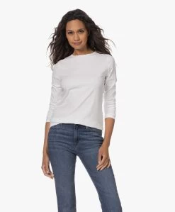 No Man'S Land Katoenen R-Hals Longsleeve - Wit -JAMES PERSE WINKEL 230727 e863a217 7554 4a86 8334 555469be72c2