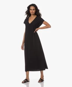 Japantky Hikari Travel Jersey Maxi Jurk - Diepzwart -JAMES PERSE WINKEL 230801 30a65756 3dfb 48dc 8790 c6a3c6e2fc06