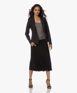 Norma Kamali Flared Midi Rok - Zwart -JAMES PERSE WINKEL 230801 4c4a76f9 b8fb 4b1f a68f dc526742f562