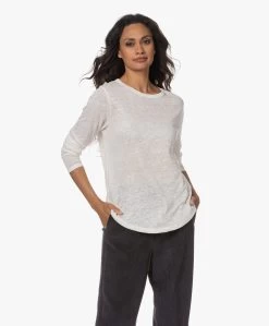 Neeve The Celine Linnen Longsleeve - Off-White -JAMES PERSE WINKEL 230801 8491dc87 0dbe 471f 9092 2519c3390160