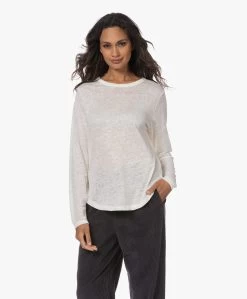 Neeve The Celine Linnen Longsleeve - Off-White -JAMES PERSE WINKEL 230801 95842ccc e909 4951 810a db3789f0abc8