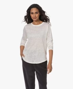 Neeve The Celine Linnen Longsleeve - Off-White -JAMES PERSE WINKEL 230801 a100bfde 9519 4499 b1fb c7834b5470da