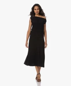 Norma Kamali Flared Midi Rok - Zwart -JAMES PERSE WINKEL 230801 c549df65 249c 4742 a238 de6bdfbc1b82
