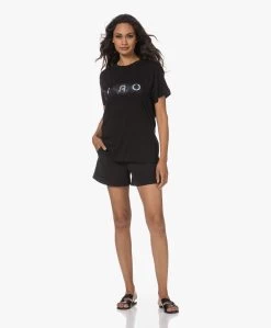 Iro Marcella Korte Mouwen Logo T-Shirt - Zwart -JAMES PERSE WINKEL 230801 fa5bc477 9b92 481b 9f5f 0d75ea074fc7