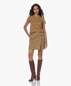 Pomandère Linnen-Wolmix Visgraatdessin Rok - Honey -JAMES PERSE WINKEL 230802 00d9be1a 55fa 4274 ab9b d469796ad9fc