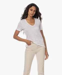 Closed Linnen V-Hals T-Shirt - Wit -JAMES PERSE WINKEL 230802 71de1656 8c23 4330 98ba 8ae1599530e4