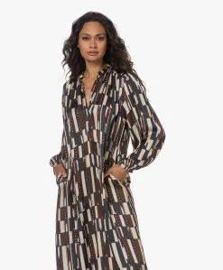 Diega Robila Viscose Satijn Print Jurk - Multi -JAMES PERSE WINKEL 230802 a13c3624 f656 470d bdc0 a5c8d9f7fe64