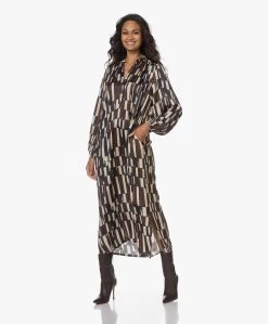 Diega Robila Viscose Satijn Print Jurk - Multi -JAMES PERSE WINKEL 230802 e732900d c02b 4dbe 9d4d 5e4474fd276c