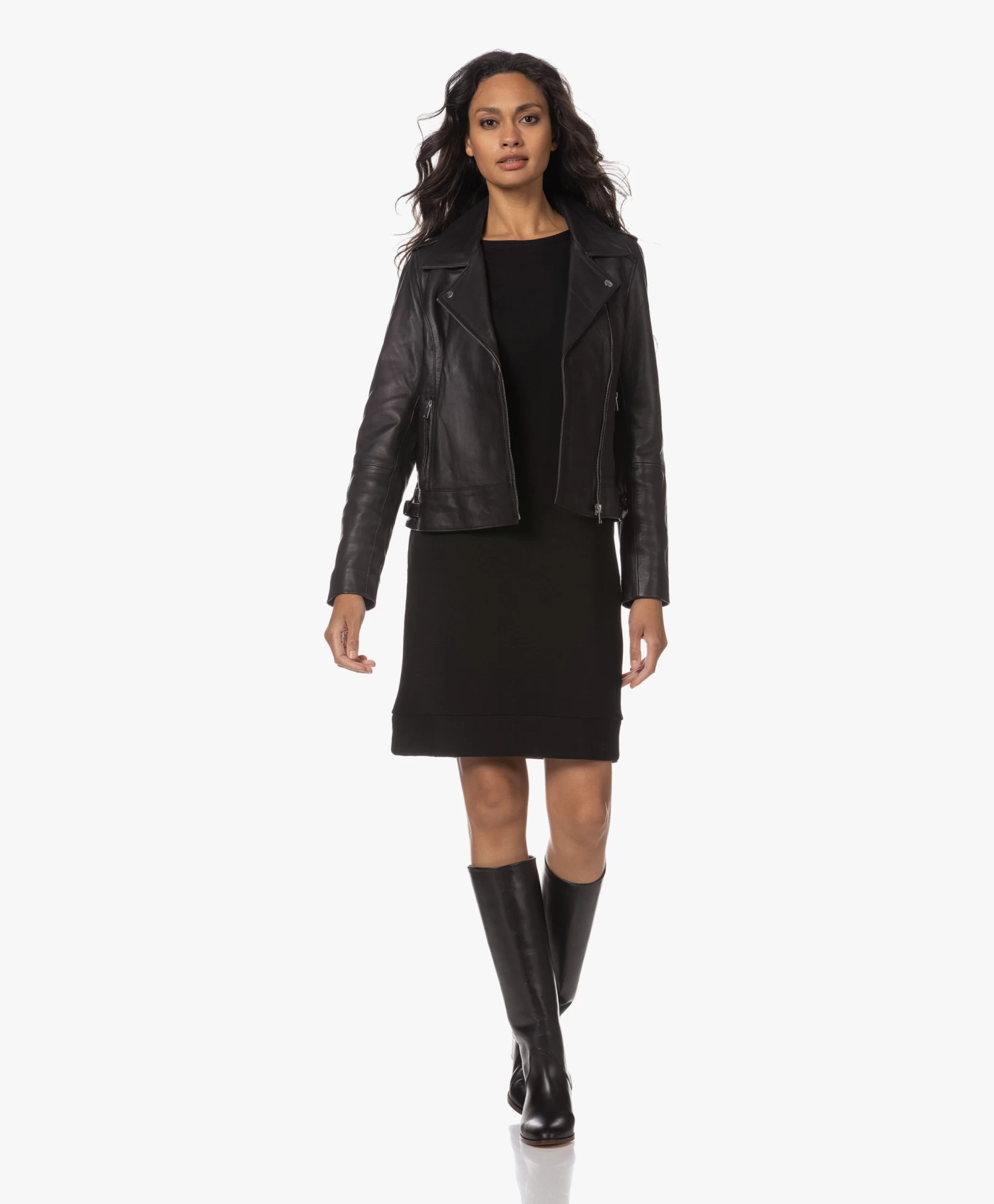 Majestic Filatures Viscose Sweaterjurk - Zwart 15 Majestic Filatures Viscose Sweaterjurk - Zwart - Afbeelding 13