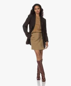 Pomandère Linnen-Wolmix Visgraatdessin Rok - Honey -JAMES PERSE WINKEL 230802 f18cd455 a235 4128 959d a389ce11ffd6