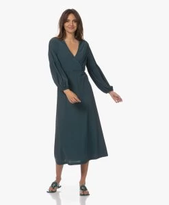 No Man'S Land Tech Jersey Overslagjurk - Bottle Green -JAMES PERSE WINKEL 230803 19d884ca f9b8 46b3 92cd 560d1177a53c