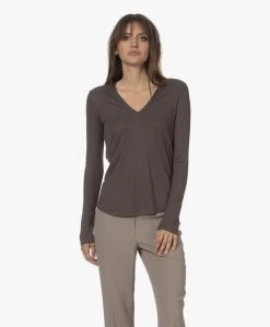 Neeve The Celeste Lyocell En Katoenen Longsleeve - Intense Brown -JAMES PERSE WINKEL 230803 d4375dea e9b9 4f72 a4ca 7ddb7dd64bd7