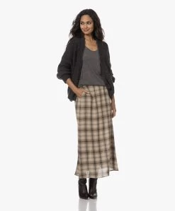 Diega Jabo Geruite Maxi Rok - Multi Bruin -JAMES PERSE WINKEL 230808 2aa3214a a114 493b bcfe 3276f6d69cac