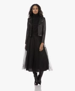 No Man'S Land Tulen Midi Rok - Zwart -JAMES PERSE WINKEL 230808 8615189d 392d 4e18 b895 bc054aea686c