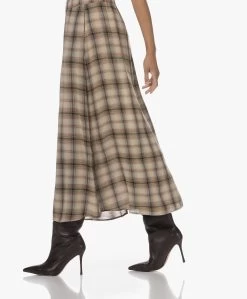 Diega Jabo Geruite Maxi Rok - Multi Bruin -JAMES PERSE WINKEL 230808 8cd81f78 fabb 4385 b4cd 4fcea47c331b