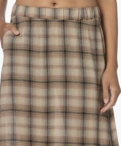 Diega Jabo Geruite Maxi Rok - Multi Bruin -JAMES PERSE WINKEL 230808 d4359547 3238 419e 8376 eef4ad8d50c3