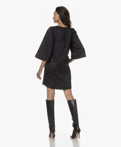 By-Bar Sadie Jaquard Jurk Met Flared Mouwen - Zwart -JAMES PERSE WINKEL 230809 0107edd2 ca5b 4aa1 8748 b3495a047834