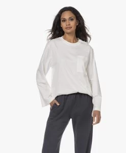 By Malene Birger Fayeh Longsleeve Met Wijde Mouwen - Soft White -JAMES PERSE WINKEL 230809 16d02a21 849c 46eb 9c28 20539808b178
