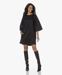 By-Bar Sadie Jaquard Jurk Met Flared Mouwen - Zwart -JAMES PERSE WINKEL 230809 1f9d4931 560e 47b7 9a2f 37066f21b04c