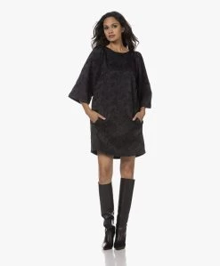 By-Bar Sadie Jaquard Jurk Met Flared Mouwen - Zwart -JAMES PERSE WINKEL 230809 2715dc79 17cf 4af9 b9c7 6b240e89593f