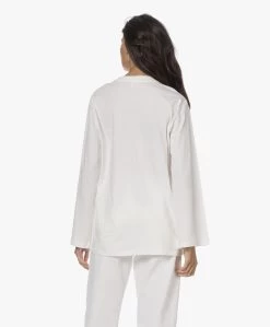 By Malene Birger Fayeh Longsleeve Met Wijde Mouwen - Soft White -JAMES PERSE WINKEL 230809 55c1d67b d2d4 4405 8304 0391037b6530