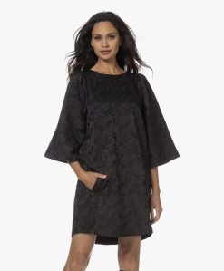 By-Bar Sadie Jaquard Jurk Met Flared Mouwen - Zwart -JAMES PERSE WINKEL 230809 89cf9086 c889 4ce6 80ca 3b546d81236d