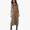 Resort Finest Mouwloze Satijnen Midi Jurk - Camel -JAMES PERSE WINKEL 230809 9728a0e3 e5bd 4c59 b147 3b5a67f257a8