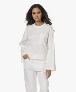 By Malene Birger Fayeh Longsleeve Met Wijde Mouwen - Soft White -JAMES PERSE WINKEL 230809 bbe083d1 1c10 4e1b b0f8 47f40aa0101f