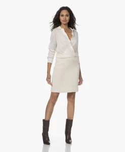 No Man'S Land Rechte Bouclé Rok - Crème -JAMES PERSE WINKEL 230809 fa26d571 d0d7 468d bb10 1087df93a92a