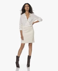 No Man'S Land Rechte Bouclé Rok - Crème -JAMES PERSE WINKEL 230809 fd0fb074 a848 4123 9008 467cccd651bc