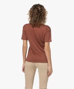 By-Bar Lilly Tencelmix V-Hals T-Shirt - Bricks -JAMES PERSE WINKEL 231603 8becd5ba 03ba 481b 890f b001c5899370