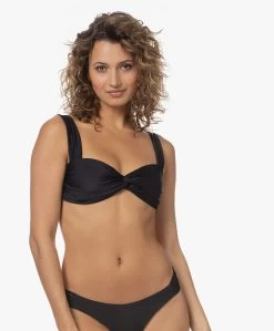 Viveh Azotic Bandeau Bikini Top - Zwart