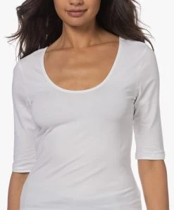 Filippa K Cotton Stretch Scoop Neck T-Shirt - Wit -JAMES PERSE WINKEL 57e2bb3c 8deb 4ab9 8604 863c54fb8be9 2323
