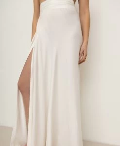 Viveh Mica Satijnen Maxi Wikkelrok - Coconut Milk -JAMES PERSE WINKEL 61b00a39 d1c3 4816 9a91 e897f66a5947 174