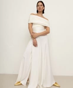 Viveh Mica Satijnen Maxi Wikkelrok - Coconut Milk -JAMES PERSE WINKEL 66e16afc 073e 4cb9 b695 972204932864 175