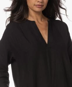 Woman By Earn Judy Linnen Maxi Jurk - Zwart -JAMES PERSE WINKEL 9172aa3a 2ff4 48de 97d3 6924832073fa 197