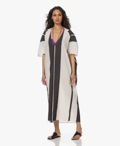 Su Paris Lida Gestreepte Herringbone Kaftan - Zwart -JAMES PERSE WINKEL b3700b64 95d8 42a1 a5b9 9062978c1b87 24