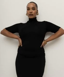 Viveh Opal Jersey Maxi Coljurk - Zwart -JAMES PERSE WINKEL d27673a1 a353 4afe a8d5 4ac3d449bc7b 140