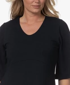 Kyra Eliana Gestructureerde Jersey Fit & Flare Dress - Donker Navy -JAMES PERSE WINKEL d3d9097e 48d6 4119 9c99 b9a3dd8c40d5 97