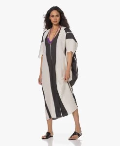 Su Paris Lida Gestreepte Herringbone Kaftan - Zwart -JAMES PERSE WINKEL e0a46bff 08b4 42ea ac82 bc1824874acf 47